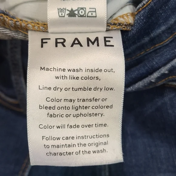 Frame le high skinny zip jeans size 28 - Picture 10 of 13